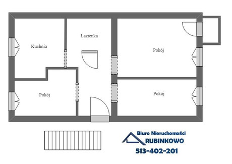 Mieszkanie na sprzedaż - Kościuszki Mokre Przedmieście, Toruń, 48,17 m², 349 000 PLN, NET-1539284007