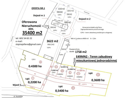 Działka na sprzedaż - Kasztanowa 2F Sośnicowice, gliwicki, 35 400 m², 3 300 000 PLN, NET-1539512629