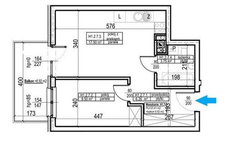 Mieszkanie na sprzedaż - Klimontowska Klimontów, Sosnowiec, 37,41 m², 310 503 PLN, NET-2256