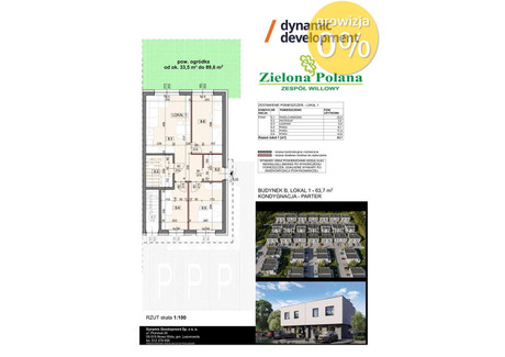 Mieszkanie na sprzedaż - Nowa Wola, Lesznowola, Piaseczyński, 63,7 m², 720 900 PLN, NET-227/6023/OMS