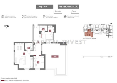 Mieszkanie na sprzedaż - Kraków, Kraków M., 78,6 m², 1 018 180 PLN, NET-CPI-MS-1406-3