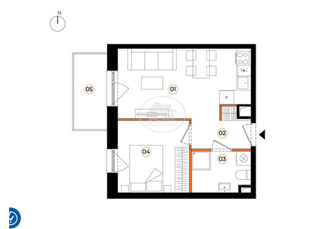 Mieszkanie na sprzedaż - Wiaduktowa Brochów, Wrocław-Krzyki, Wrocław, 32,82 m², 478 843 PLN, NET-212527