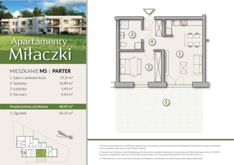 Mieszkanie na sprzedaż - J. Kilińskiego Radomsko, Radomszczański (Pow.), 40,07 m², 340 595 PLN, NET-1-7