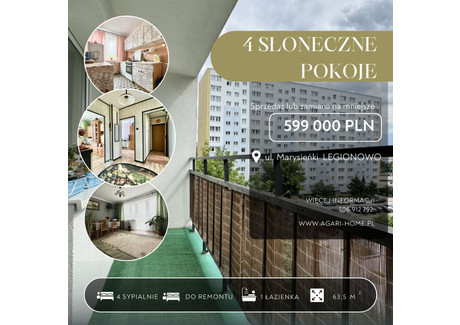 Mieszkanie na sprzedaż - Marysieńki Legionowo, Legionowski, 63,5 m², 599 000 PLN, NET-AA967604