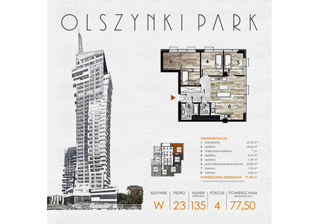 Mieszkanie na sprzedaż - Szopena 35C Śródmieście, Rzeszów, 77,9 m², inf. u dewelopera, NET-W135
