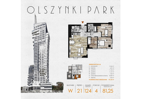 Mieszkanie na sprzedaż - Szopena 35C Śródmieście, Rzeszów, 81,83 m², inf. u dewelopera, NET-W124