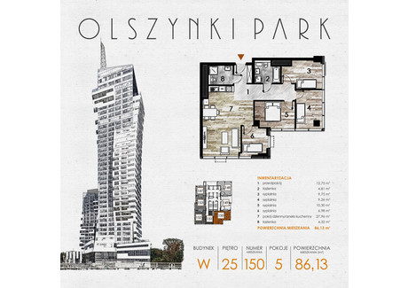 Mieszkanie na sprzedaż - Szopena 35C Śródmieście, Rzeszów, 86,92 m², inf. u dewelopera, NET-W150