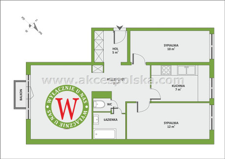 Mieszkanie na sprzedaż - Wiolinowa Stokłosy, Ursynów, Warszawa, Warszawa M., 68,1 m², 950 000 PLN, NET-MS-159140