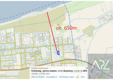 Działka na sprzedaż - Nadmorska Grzybowo, Kołobrzeg, Kołobrzeski, 1879 m², 1 721 164 PLN, NET-220