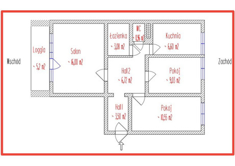 Mieszkanie na sprzedaż - Ku Wiatrakom Wyżyny, Bydgoszcz, 56,44 m², 385 000 PLN, NET-249642