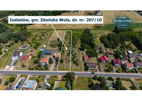 Działka na sprzedaż - Izabelów, Zduńska Wola, Zduńskowolski, 3417 m², 239 360 PLN, NET-529454