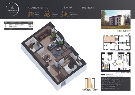 Mieszkanie na sprzedaż - Okrężna Katowice, 39,1 m², 300 448 PLN, NET-5620/12083/OMS