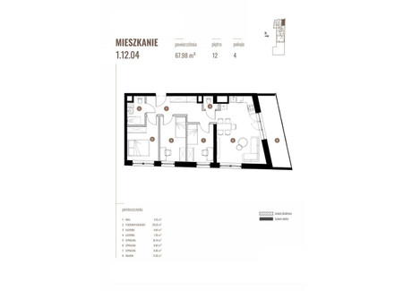 Mieszkanie na sprzedaż - Katowicka Katowice, 67,98 m², 1 026 498 PLN, NET-5558/12083/OMS