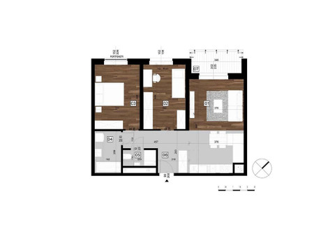 Mieszkanie na sprzedaż - Grabieniec Łódź-Bałuty, Łódź, 66,84 m², 548 088 PLN, NET-4865/12083/OMS