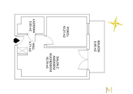 Mieszkanie na sprzedaż - Leona Berensona Białołęka, Warszawa, 34,64 m², 499 000 PLN, NET-491/11553/OMS