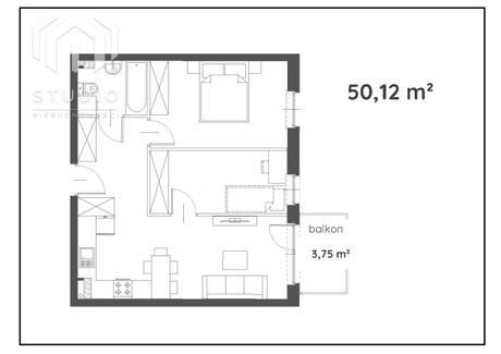 Mieszkanie na sprzedaż - Sarni Stok Bielsko-Biała, 50,12 m², 621 488 PLN, NET-583442