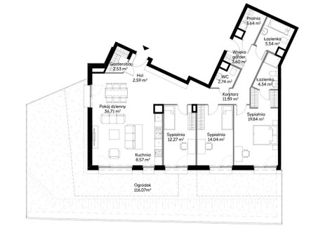 Mieszkanie na sprzedaż - Wilczy Dół Ursynów, Warszawa, Ursynów, Warszawa, 127,9 m², 2 286 000 PLN, NET-327096