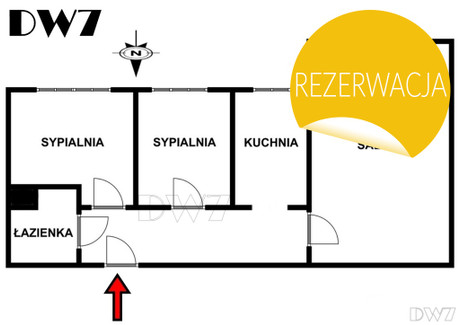 Mieszkanie na sprzedaż - Osiedle Dywizjonu 303 Czyżyny, Kraków, 52,3 m², 650 000 PLN, NET-58/11046/OMS