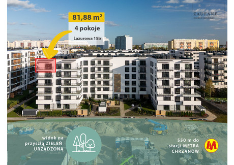 Mieszkanie na sprzedaż - Lazurowa Chrzanów, Bemowo, Warszawa, 82 m², 1 490 216 PLN, NET-145