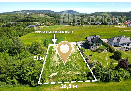 Działka na sprzedaż - Mystków, Kamionka Wielka (gm.), Nowosądecki (pow.), 1400 m², 182 000 PLN, NET-1