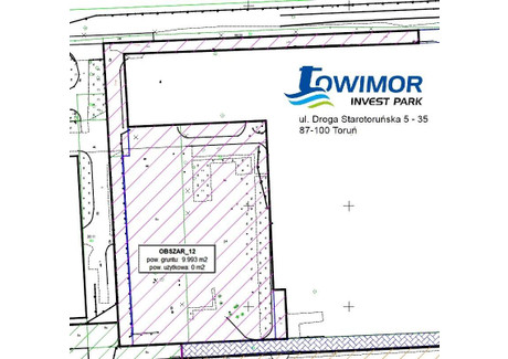 Działka na sprzedaż - Toruń, 9993 m², 3 497 550 PLN, NET-5