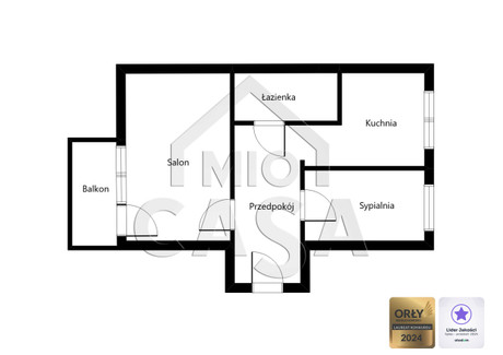 Mieszkanie na sprzedaż - Sasankowa Rotmanka, Pruszcz Gdański, Gdański, 48,4 m², 460 000 PLN, NET-124512