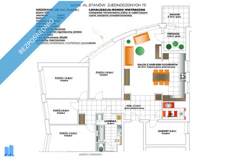 Mieszkanie na sprzedaż - al. Stanów Zjednoczonych Warszawa, 135 m², 1 950 000 PLN, NET-31891