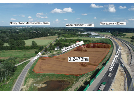 Działka na sprzedaż - Genetyczna Sady, Czosnów, Nowodworski, 32 473 m², 9 100 000 PLN, NET-829083