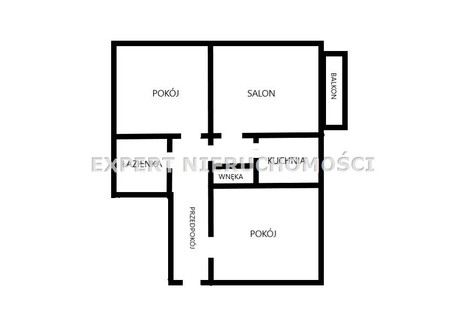 Mieszkanie na sprzedaż - Osiedle 1000-Lecia, Knurów, Gliwicki, 51 m², 267 000 PLN, NET-EXN-MS-1521