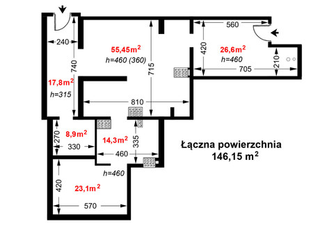 Lokal na sprzedaż - rej. Placu Imbramowskiego Os. Prądnik Biały, Prądnik Biały, Kraków, 146,15 m², 1 290 000 PLN, NET-1741