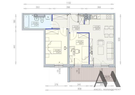 Mieszkanie na sprzedaż - Mieszczańska Wrocław, 55,4 m², 910 000 PLN, NET-155/12059/OMS