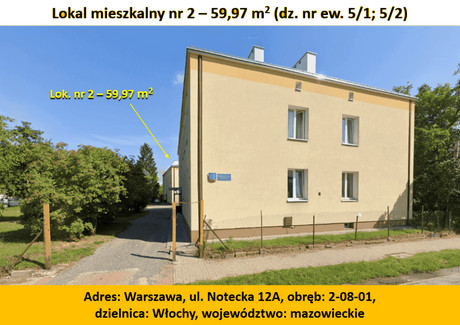 Mieszkanie na sprzedaż - Notecka Włochy, Warszawa, 59,97 m², 595 000 PLN, NET-327