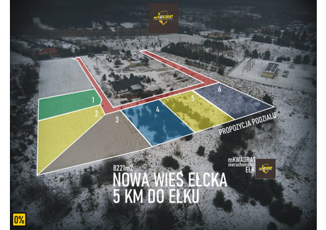 Działka na sprzedaż - Nowa Wieś Ełcka, Ełk, Ełcki, 8221 m², 459 000 PLN, NET-MKW-GS-1250