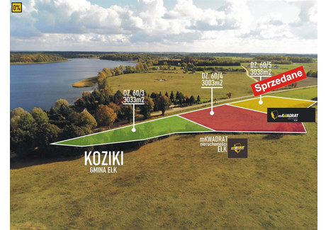 Działka na sprzedaż - Koziki, Ełk, Ełcki, 3038 m², 365 000 PLN, NET-MKW-GS-1463