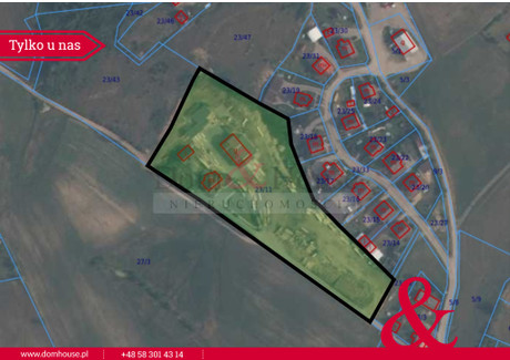 Działka na sprzedaż - Bytów, Bytowski, 12 100 m², 1 299 000 PLN, NET-DH747207