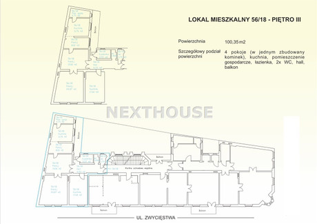 Mieszkanie na sprzedaż - Centrum, Gliwice, Gliwice M., 100,35 m², 551 925 PLN, NET-NXH-MS-4745