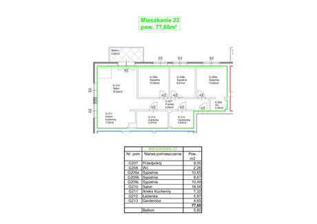 Mieszkanie na sprzedaż - Młyńska Busko-Zdrój, Busko-Zdrój (gm.), Buski (pow.), 77,6 m², 582 000 PLN, NET-M23gotoweBusko