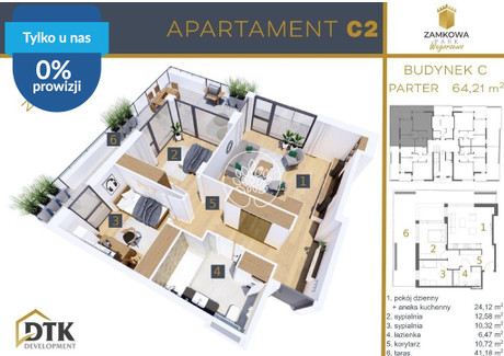 Mieszkanie na sprzedaż - Węgorzewo, Węgorzewski, 64,21 m², 513 000 PLN, NET-10759/14150/OMS