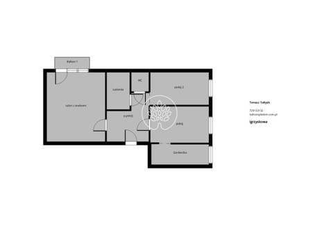 Mieszkanie na sprzedaż - Igrzyskowa Fordon, Bydgoszcz, 54,85 m², 323 000 PLN, NET-12293/14150/OMS