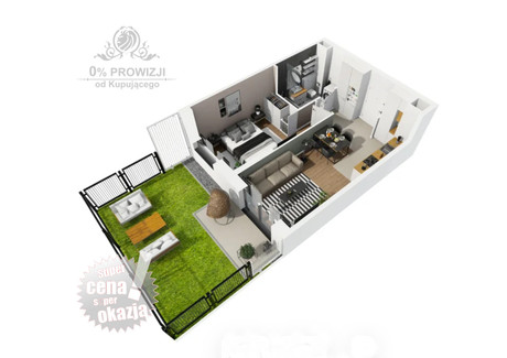 Mieszkanie na sprzedaż - Przedmieście Oławskie, Krzyki, Wrocław, 37,04 m², 630 000 PLN, NET-1495-7