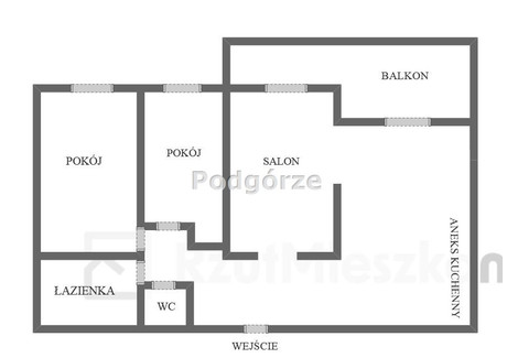 Mieszkanie na sprzedaż - Wielicka Podgórze, Kabel, Kraków, 69 m², 977 600 PLN, NET-POD-MS-34573