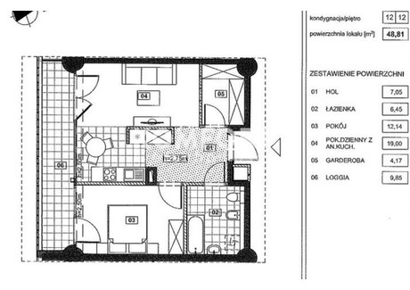 Mieszkanie na sprzedaż - al. Wyzwolenia Centrum, Szczecin, 48,81 m², 805 000 PLN, NET-KMF26515