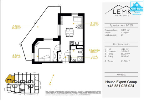 Mieszkanie na sprzedaż - Krynica-Zdrój, Nowosądecki, 34,71 m², 538 005 PLN, NET-HEG-MS-905-1