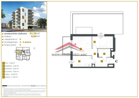 Mieszkanie na sprzedaż - Suwalna Legionowo, Legionowski, 51,7 m², 568 700 PLN, NET-88/6213/OMS