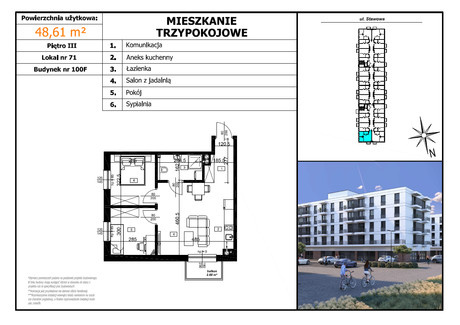 Mieszkanie na sprzedaż - Stawowa Brzeziny, Czechowice-Dziedzice (Gm.), Bielski (Pow.), 48,61 m², 384 019 PLN, NET-2.8