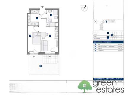 Mieszkanie na sprzedaż - Kraków-Krowodrza, Kraków, 36,47 m², 676 519 PLN, NET-988757095