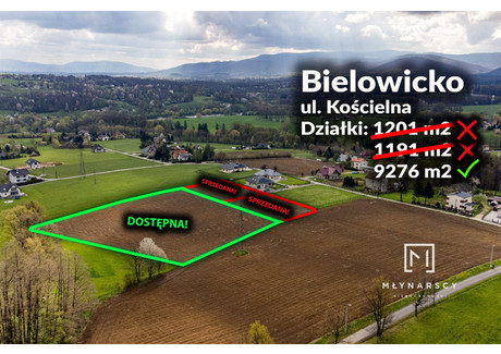 Działka na sprzedaż - Bielowicko, Jasienica, Bielski, 9276 m², 927 600 PLN, NET-KBM-GS-893