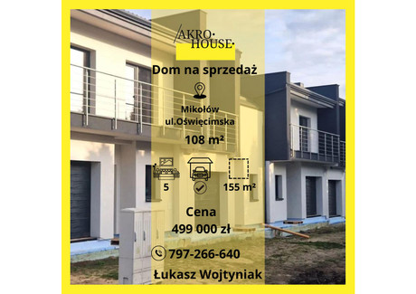 Dom na sprzedaż - Oświęcimska Mikołów, Mikołowski, 108 m², 499 000 PLN, NET-244385