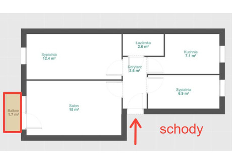 Mieszkanie na sprzedaż - Wichrowe Wzgórze Winogrady, Poznań-Stare Miasto, Poznań, 47 m², 490 000 PLN, NET-IR292144