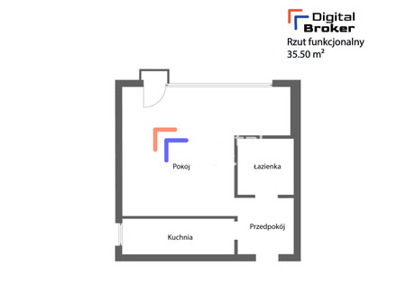 Mieszkanie na sprzedaż - Conrada Chomiczówka, Bielany, Warszawa, Warszawa M., 35,53 m², 450 000 PLN, NET-KNG-MS-5445